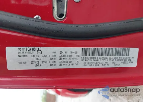 2019 Dodge Journey Gt Awd from USA, damaged, VIN 3C4PDDEG7KT795151